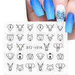 Imagen de Stickers Al Agua para Uñas Beauty Style STZ-1018