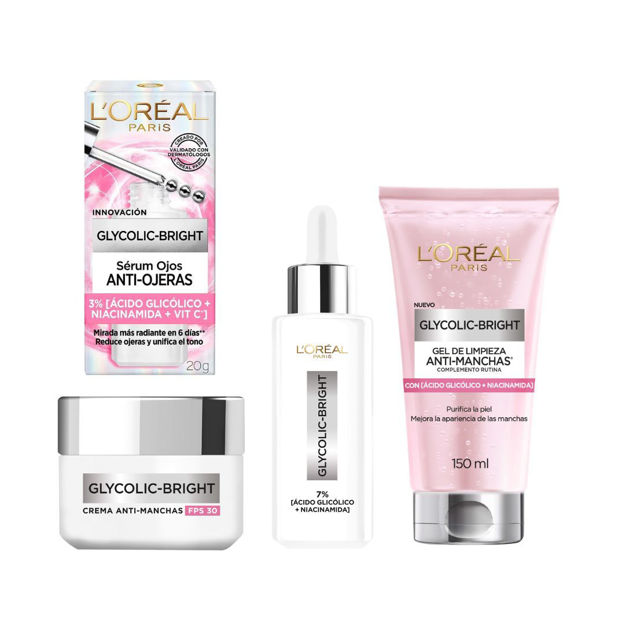Imagen de Loreal Glycolic Bright Pack Facial Completo