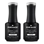 Imagen de Pack Base Coat + Top Coat Semipermanente Pink Mask