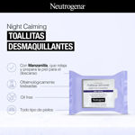 Imagen de Neutrogena Toallitas Desmaquillantes Night Calming 25u