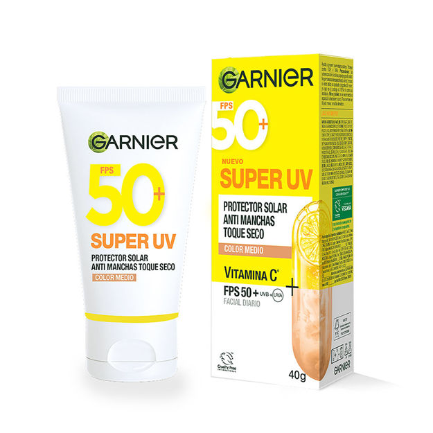 Imagen de Protector Solar Facial Garnier Super UV Color Medio 40 g