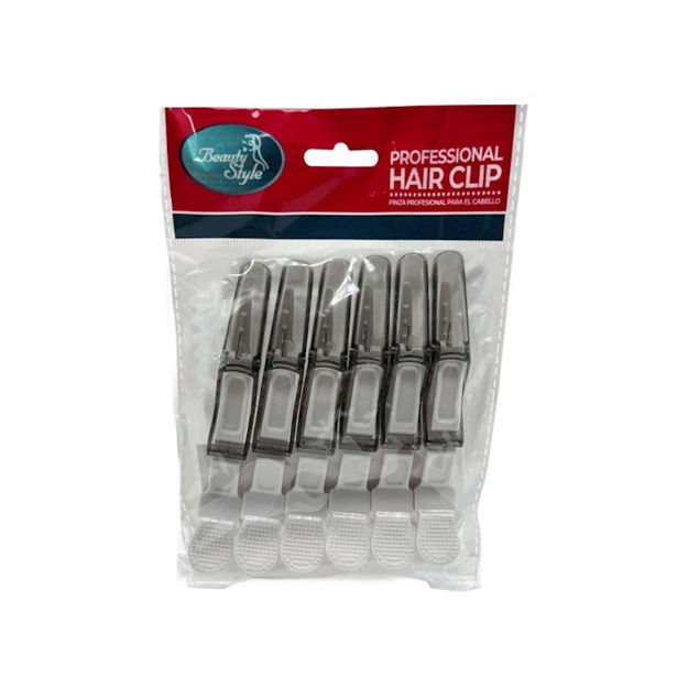 Imagen de Pinzas para el Cabello Beauty Style Colores Surtidos x6