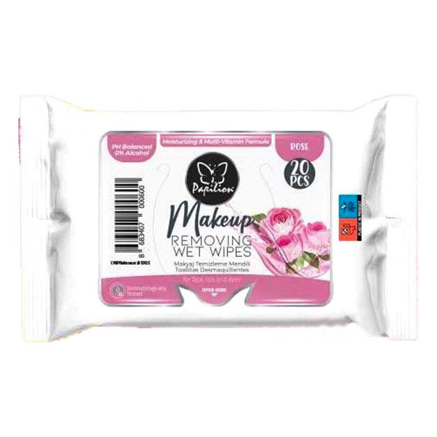 Imagen de Toallitas Desmaquillantes Papilion Rosa Mosqueta 20 u