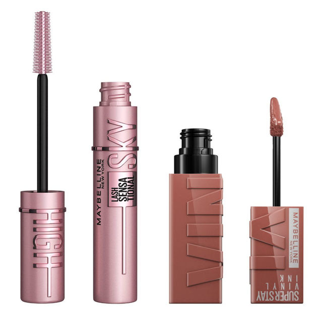 Imagen de Pack Maybelline Vinyl Ink 120 + Mascara Sky High 801