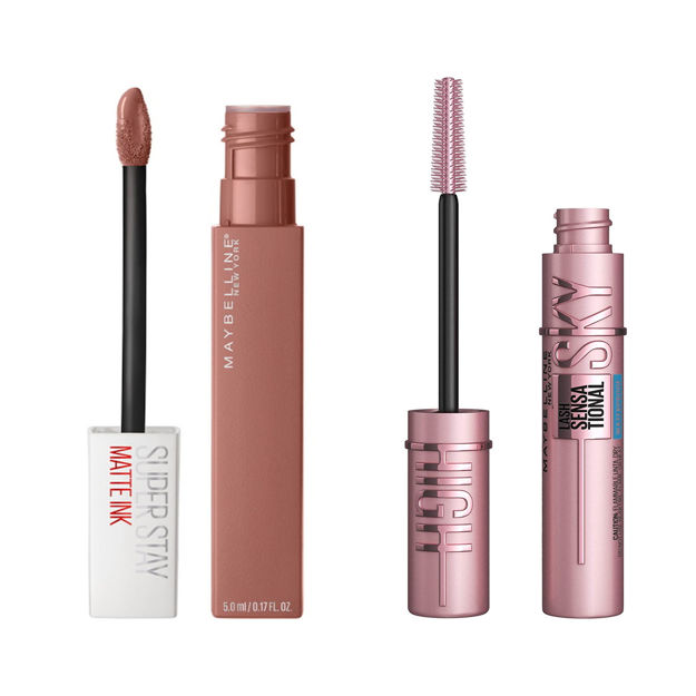 Imagen de Pack Maybelline Superstay Matte Ink 65 + Mascara Sky High WP