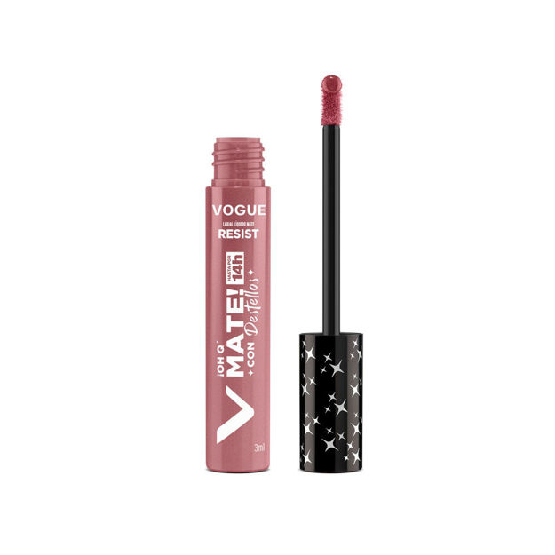 Imagen de Labial Liquido Vogue Resist Oh Q Mate Radiante